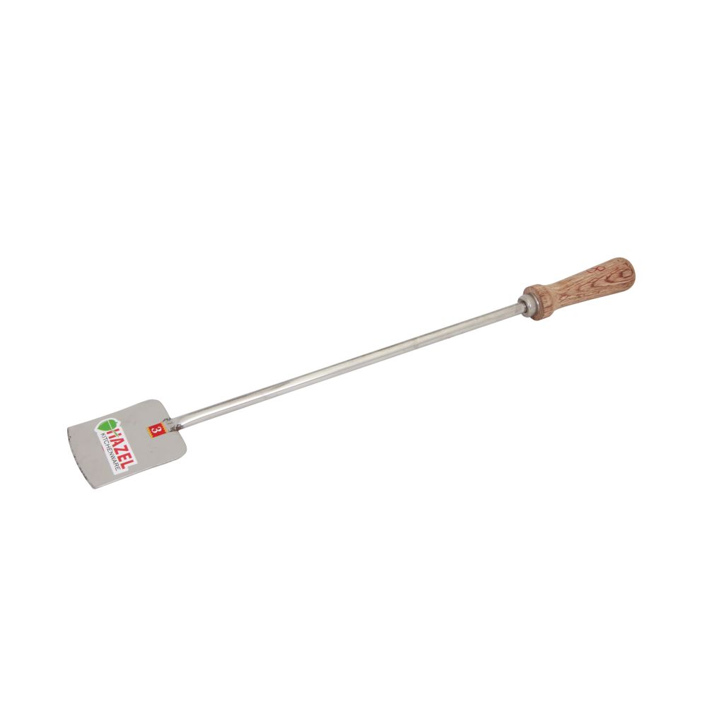 HAZEL Steel Taveta Wooden Handle 47 cm, Silver