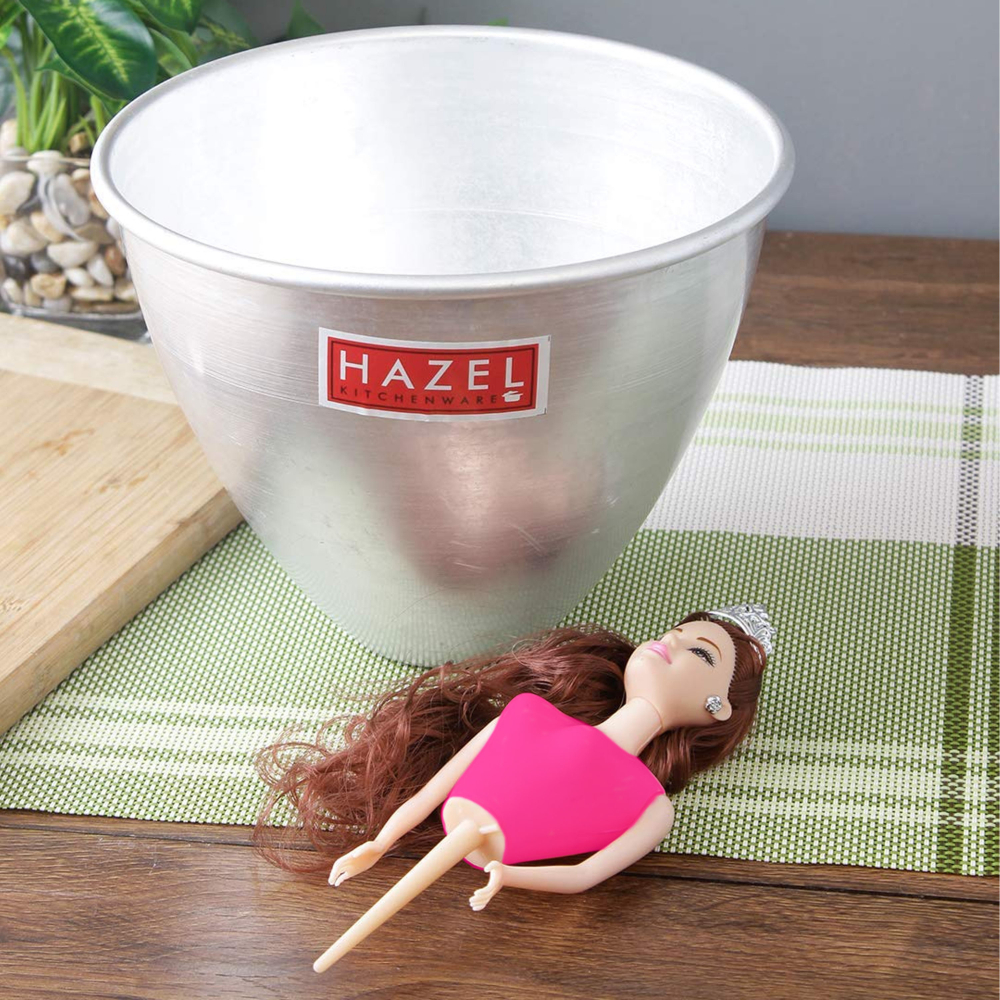 HAZEL Aluminium Doll Frock Cake Mould Large 19.5 cm X 16.5 cm