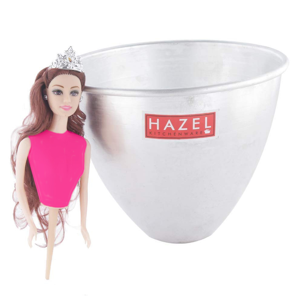 HAZEL Aluminium Doll Frock Cake Mould Large 19.5 cm X 16.5 cm