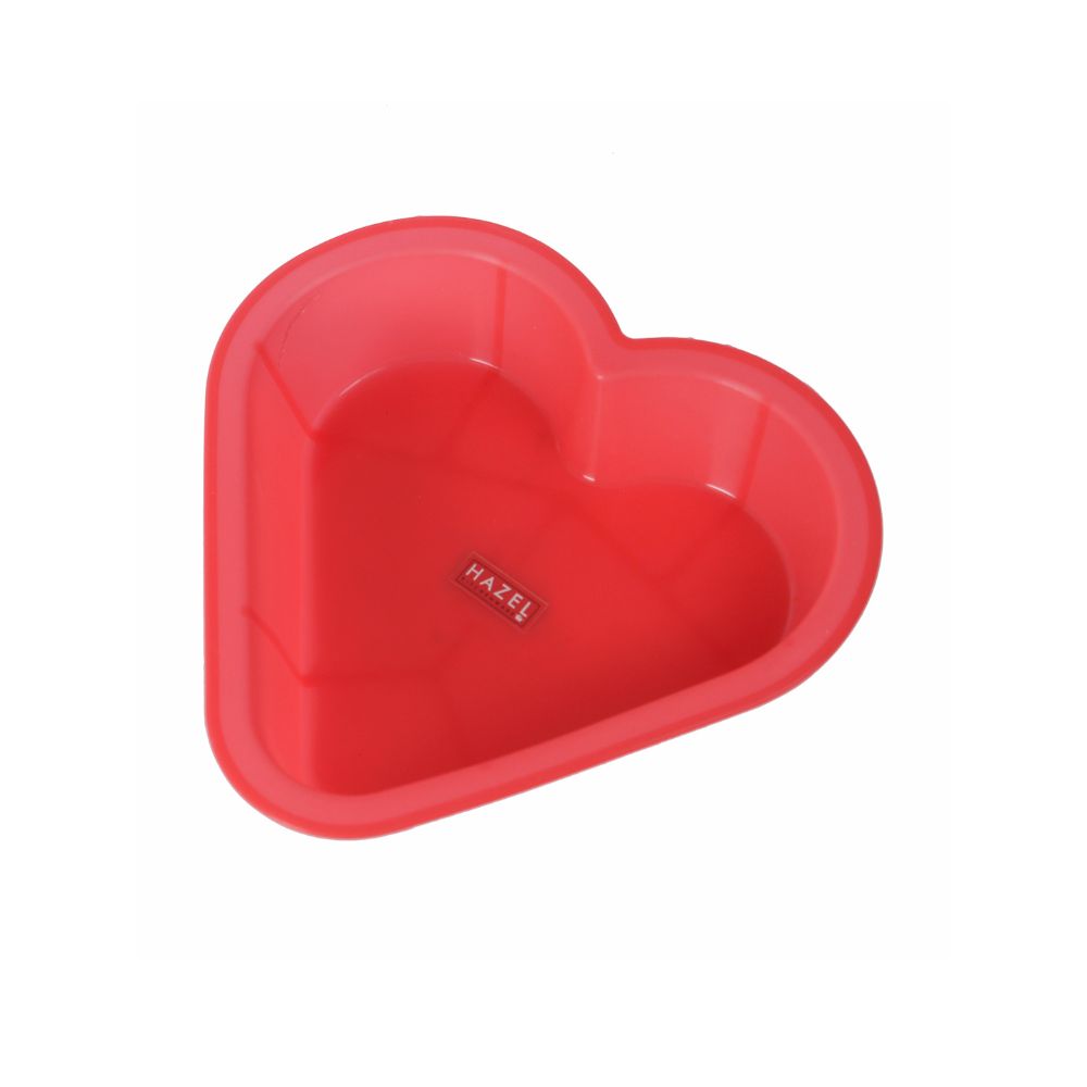 HAZEL Small Silicon Heart Shape Cake Mould 19 cm, 1 Pc, Red