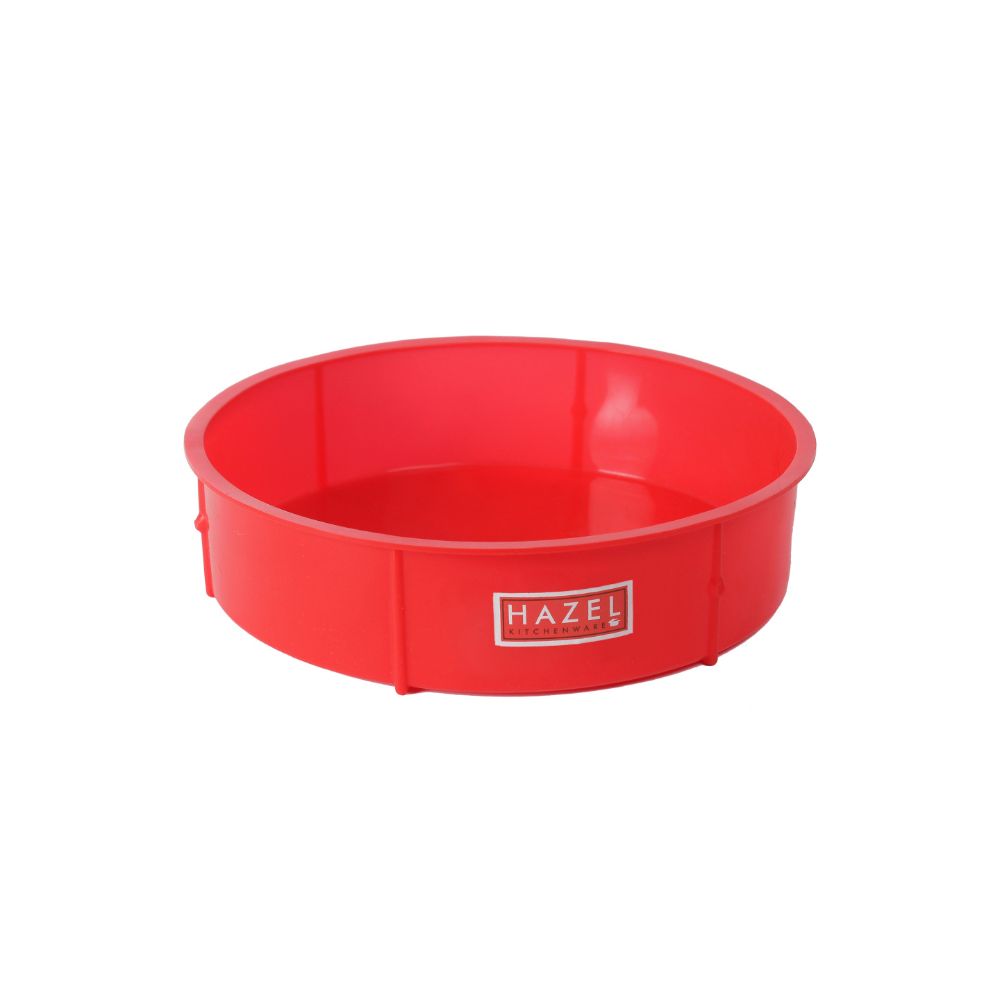 HAZEL Small Silicon Round Cake Mould 15.5 cm, 1 Pc, Red