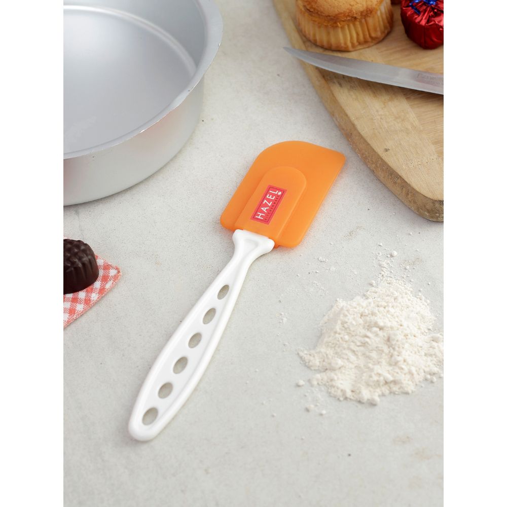 HAZEL Small Silicon Spatula with Plastic Handle, Orange