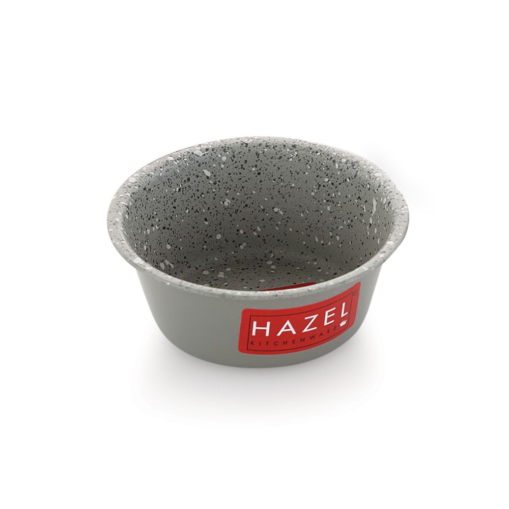 HAZEL Cupcake Mould for Baking Cup cake | Non Stick Muffin Moulds for Baking Homemade Muffin with Granite Finish | Microwave Safe Mini Cupcake Mould Set of 1, Grey