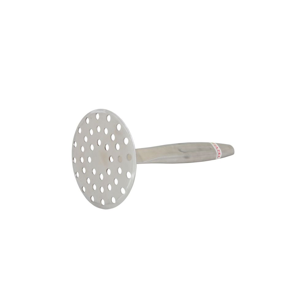 HAZEL Steel Vegetable and Pav Bhaji Smasher Masher 22.5 cm X 9.5 cm, Silver