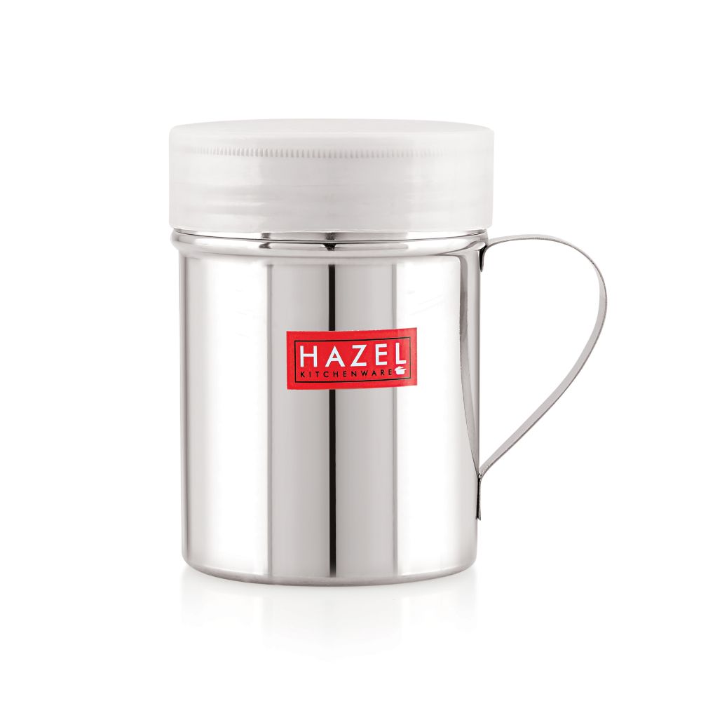 HAZEL Stainless Steel Shaker with Handle And Plastic Lid Cap |Dredger for Masala and Salt