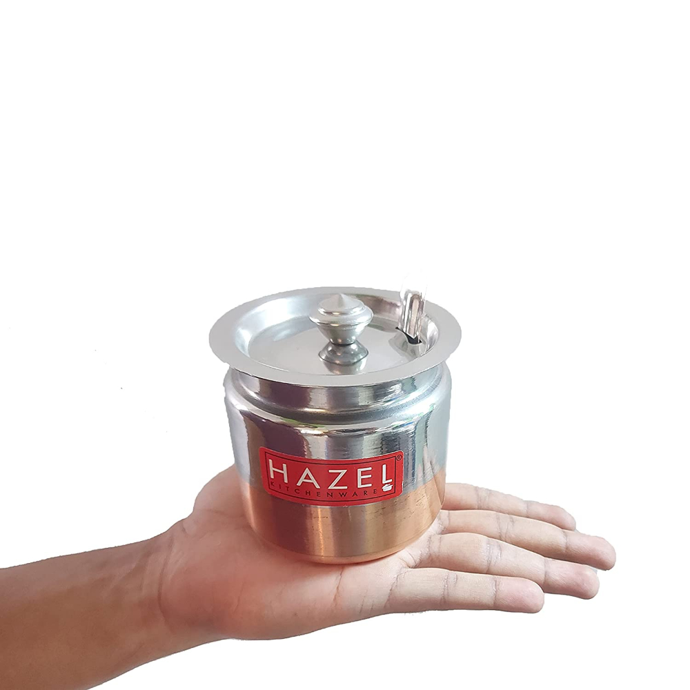 HAZEL Ghee Pot Copper bottom Premium - Large - Anarkali S3