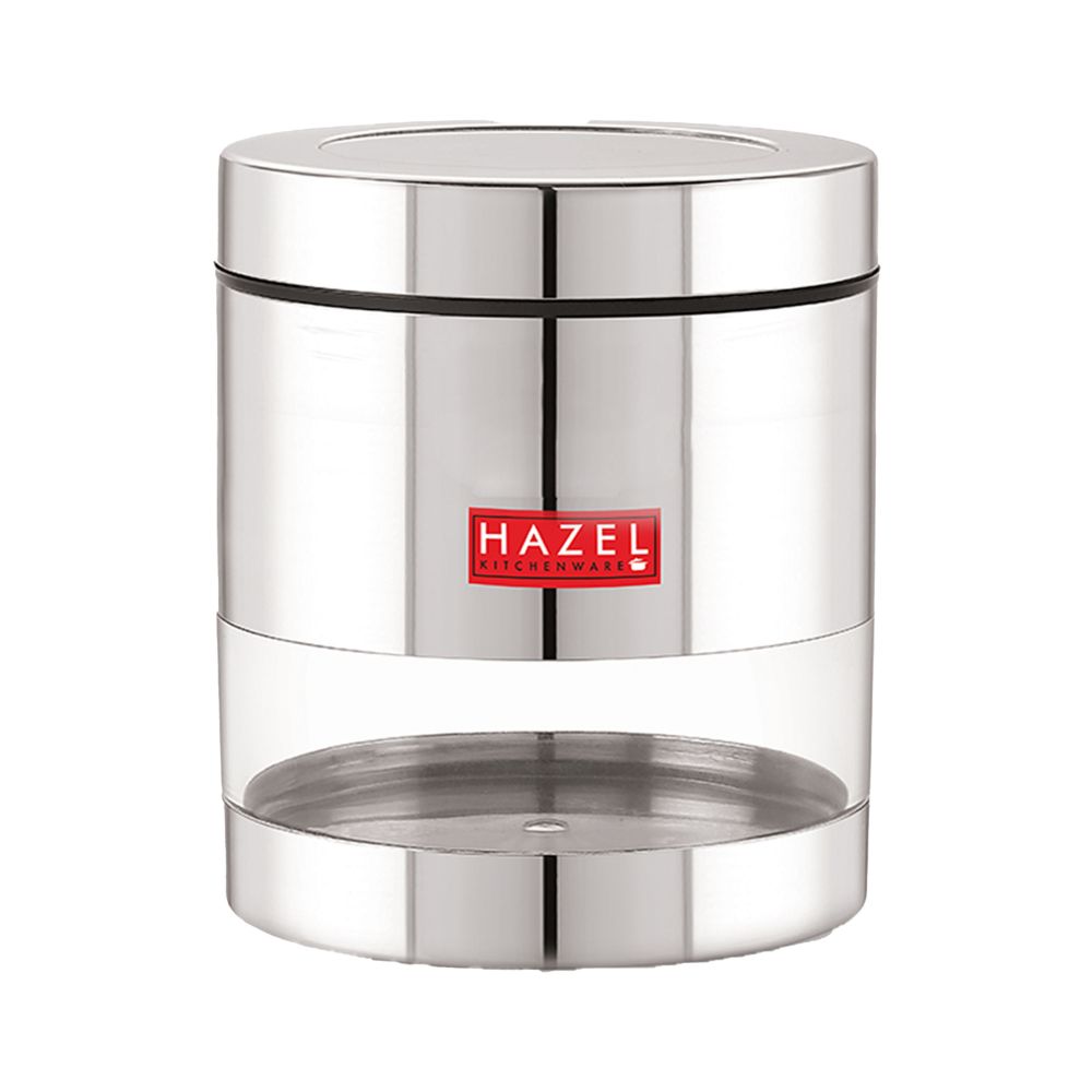 HAZEL Stainless Steel Masala Container | Steel Container For Kitchen Storage Set | Multipurpose Storage Box for Kitchen I, 500 ML