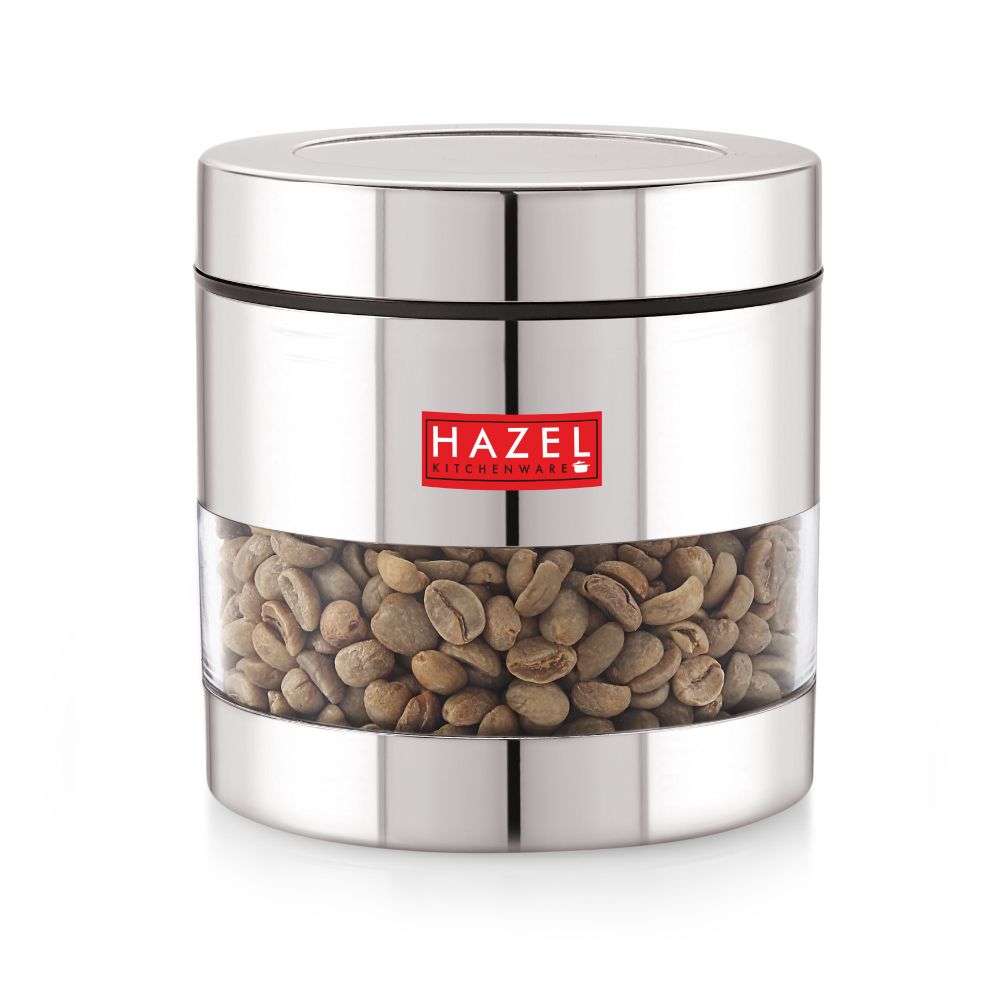 HAZEL Stainless Steel Masala Container | Steel Container For Kitchen Storage Set | Multipurpose Storage Box for Kitchen I, 500 ML