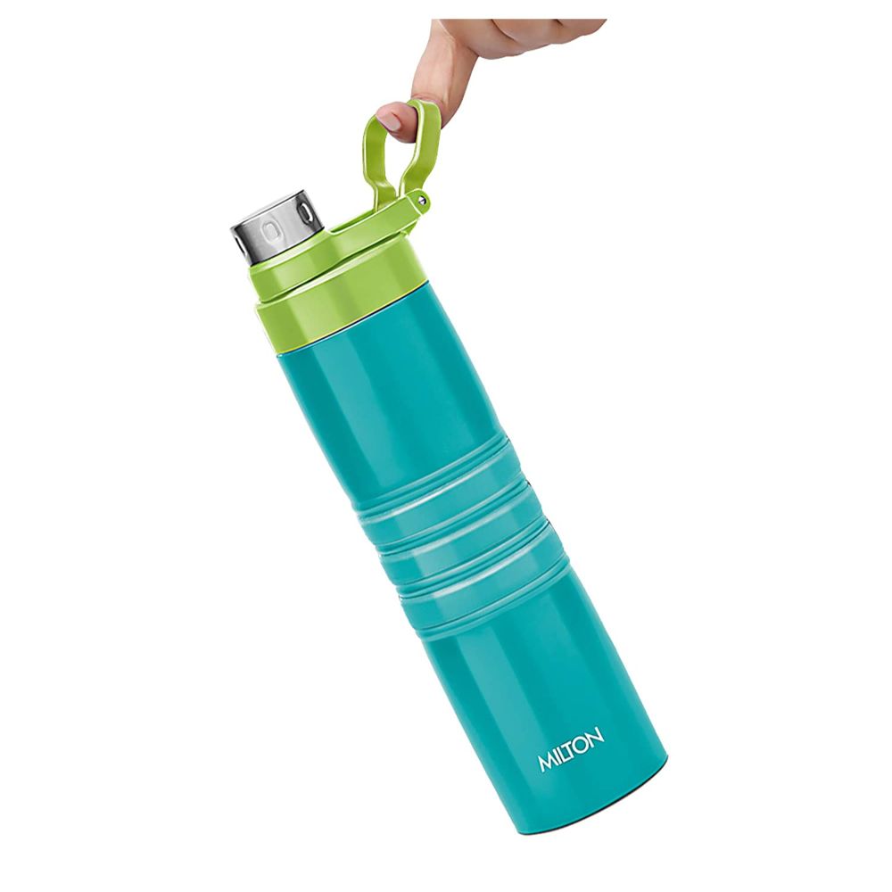 Milton Amigo-800 Thermosteel Water Bottle Hot & Cold Vacuum Insulated Flask, 660 ML, Aqua Green