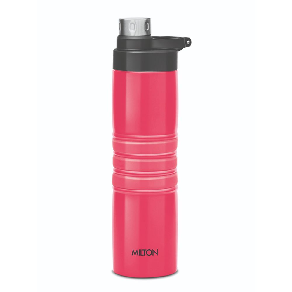 Milton Amigo-800 Thermosteel Water Bottle Hot & Cold Vacuum Insulated Flask, 660 ML, Dark Pink