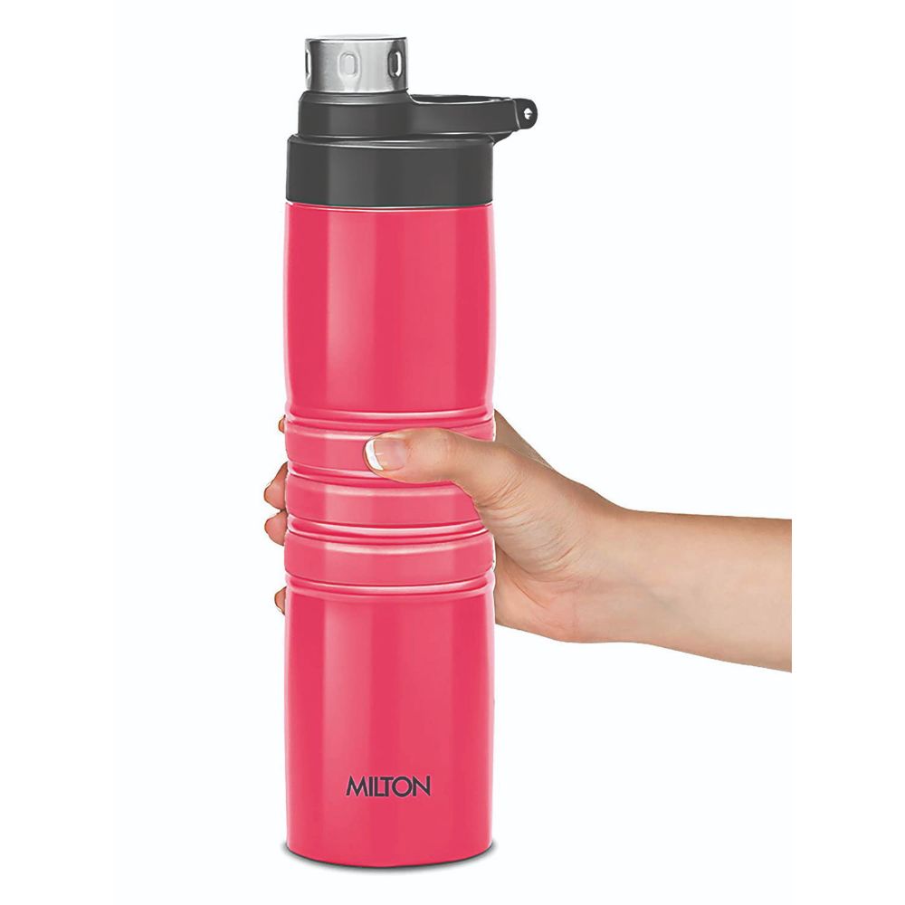 Milton Amigo-800 Thermosteel Water Bottle Hot & Cold Vacuum Insulated Flask, 660 ML, Dark Pink