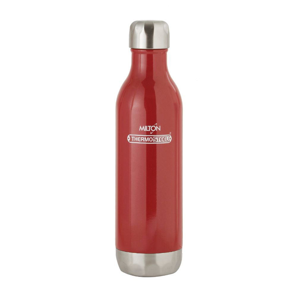 Milton BLISS 600 Thermosteel Vaccum Insulated Hot & Cold Water Bottle, 540 ml, Red