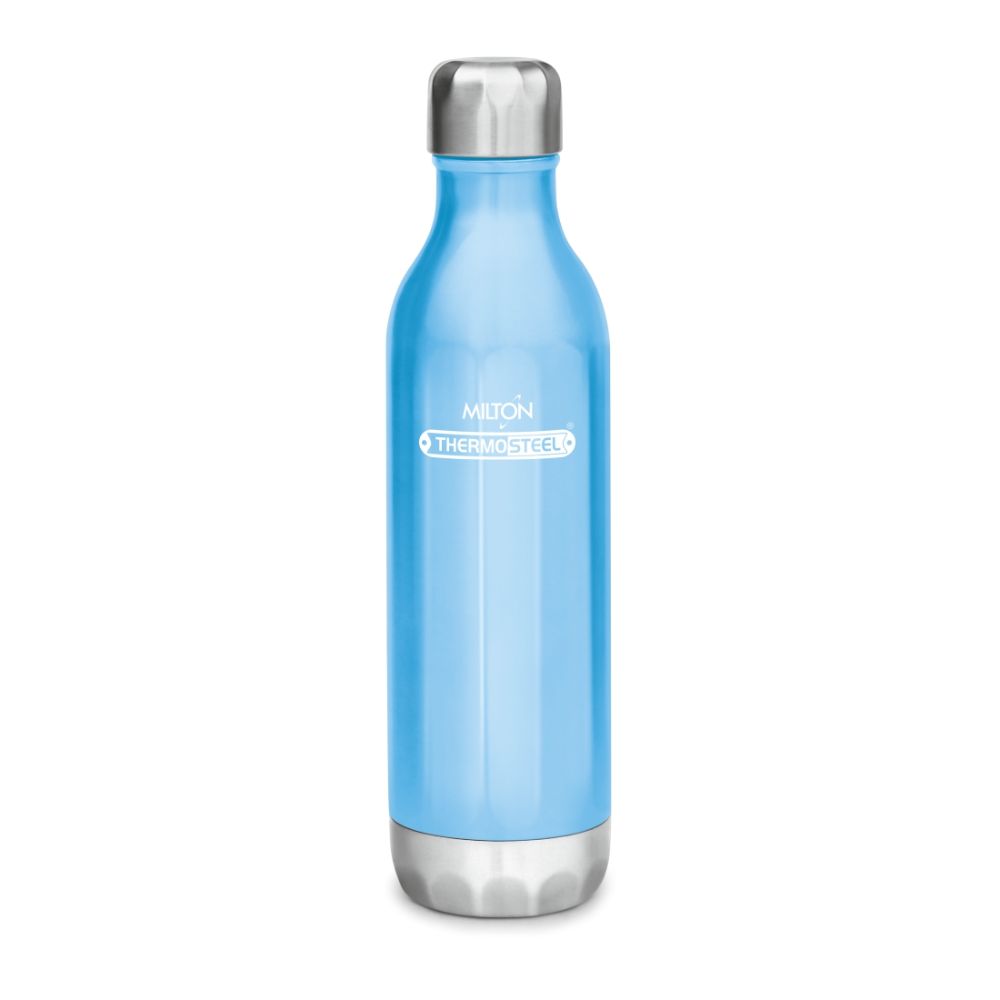 Milton BLISS 900 Thermosteel Vaccum Insulated Hot & Cold Water Bottle, 820 ml, Blue