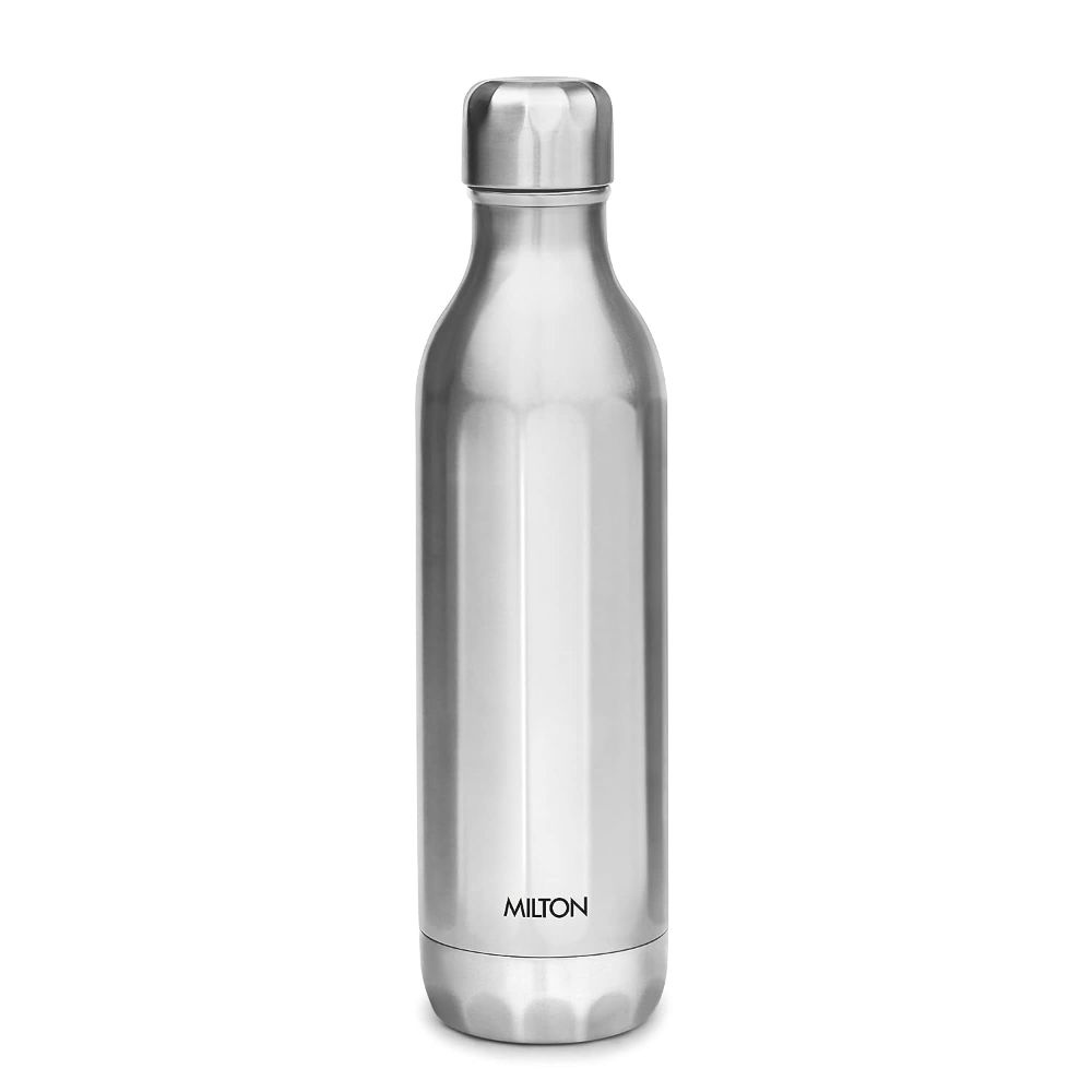 Milton BLISS 900 Thermosteel Vaccum Insulated Hot & Cold Water Bottle, 820 ml, Silver