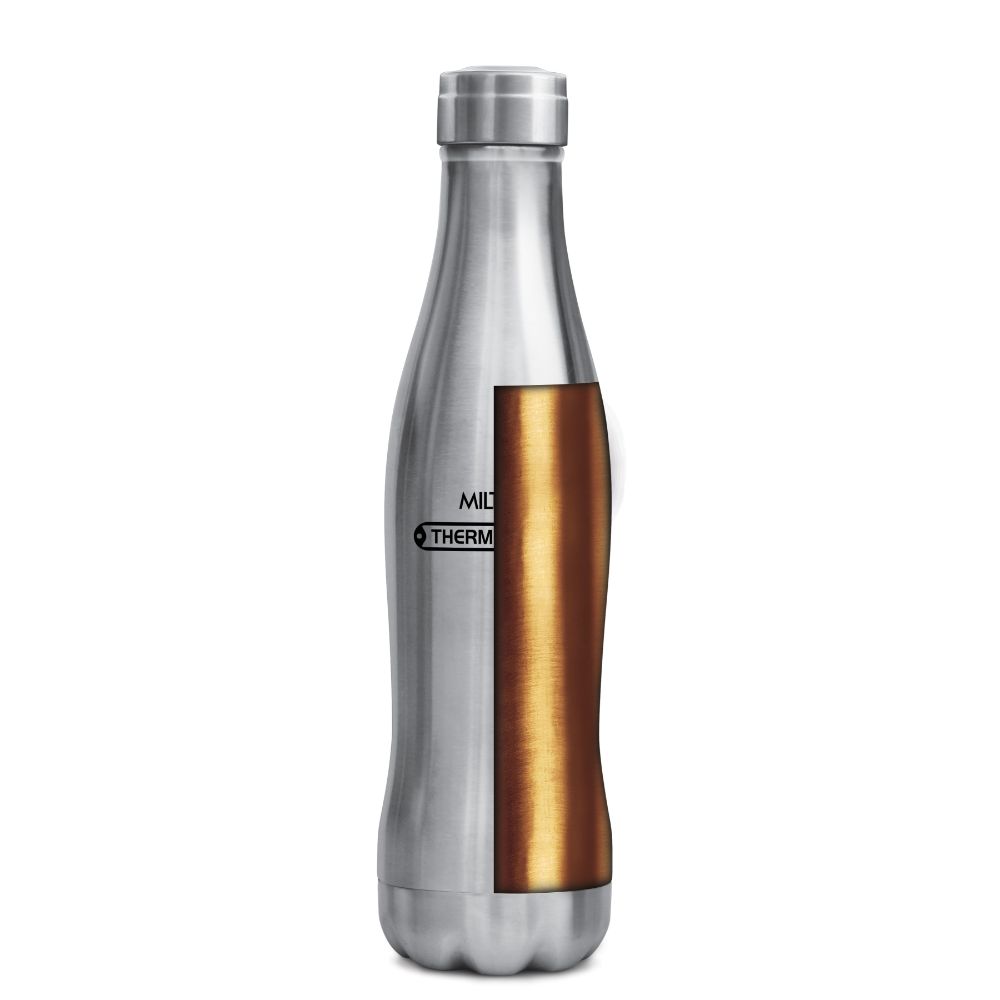 Milton Duke Thermosteel Hot & Cold Water Bottle, 600 ml, Silver