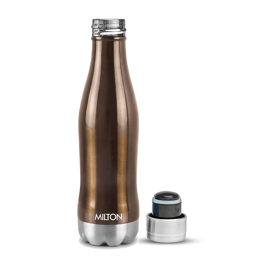 Milton Duke-1000 Thermosteel Hot and Cold Water Bottle, 920 ML, Coffee Brown