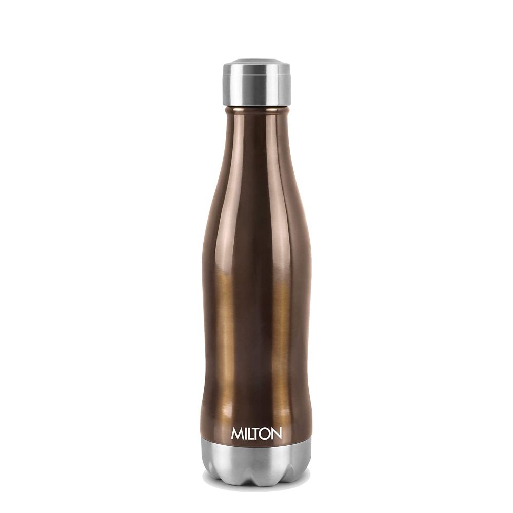 Milton Duke-750 Thermosteel Hot and Cold Water Bottle, 620 ML, Coffee Brown