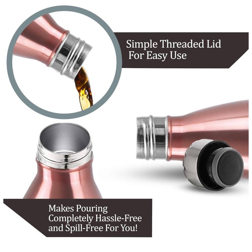 Milton Duo Deluxe-750 Thermosteel Bottle Hot & Cold Vacuum Insulated Water Tea Coffee Flask, 700 ML, Copper
