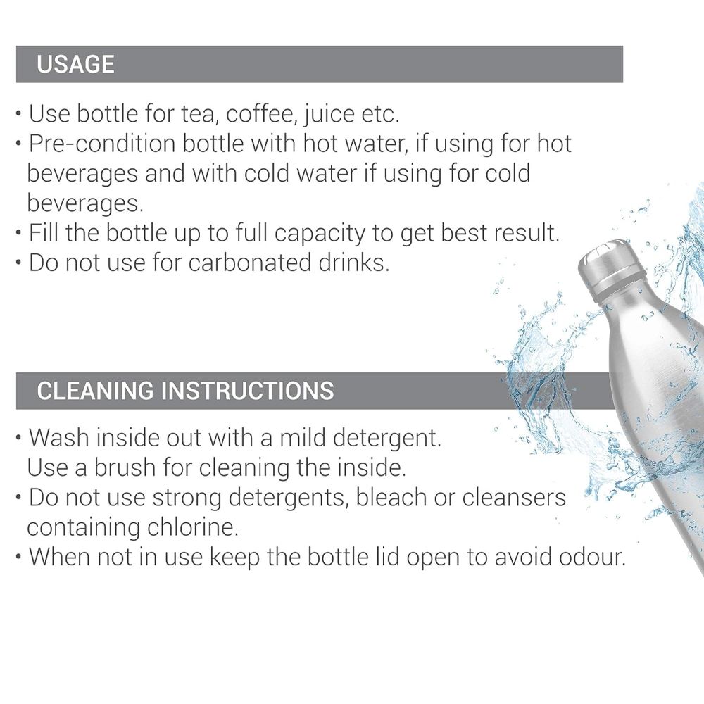 Milton Duo Deluxe-750 Thermosteel Bottle Hot & Cold Vacuum Insulated Water Tea Coffee Flask, 700 ML, Copper