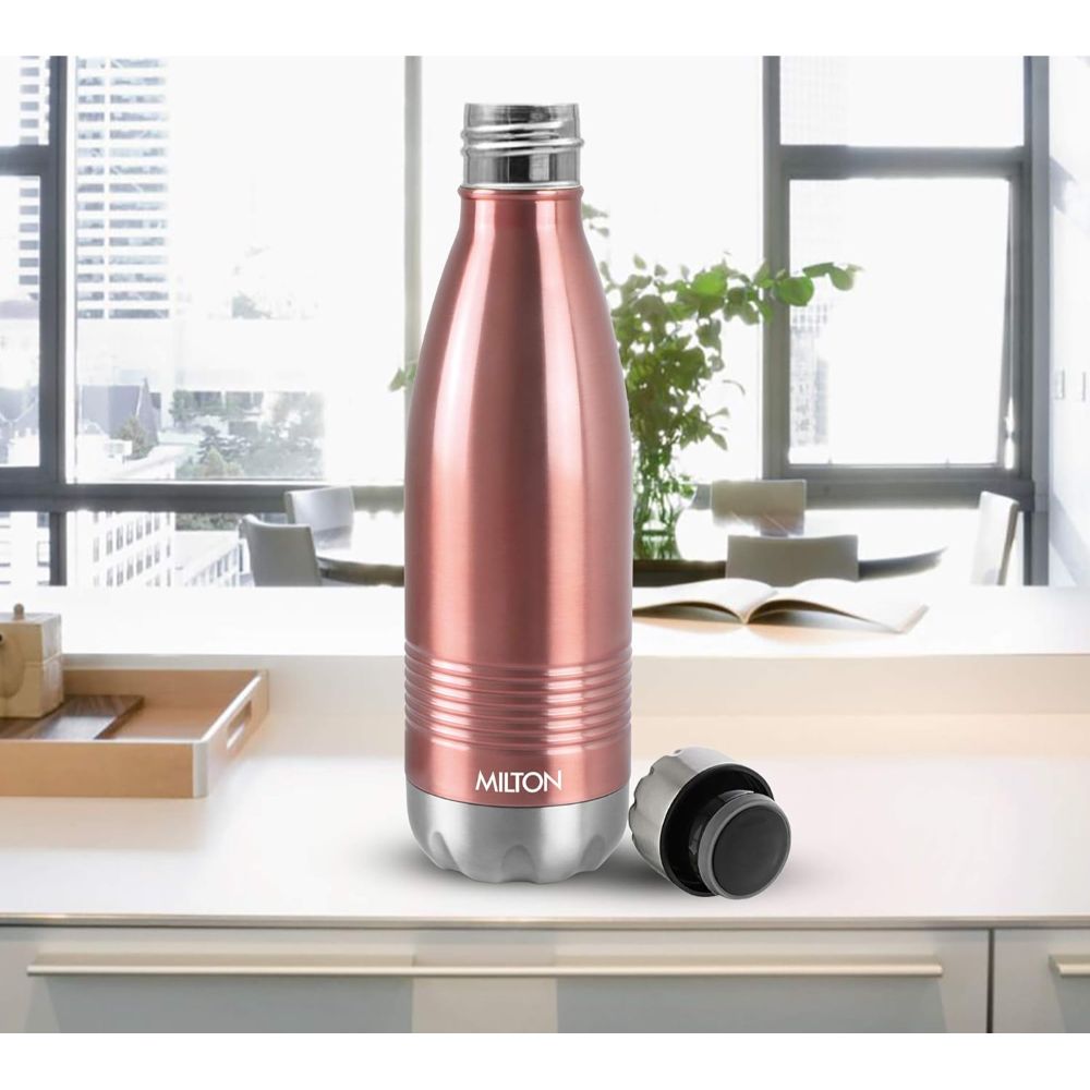 Milton Duo Deluxe-750 Thermosteel Bottle Hot & Cold Vacuum Insulated Water Tea Coffee Flask, 700 ML, Copper