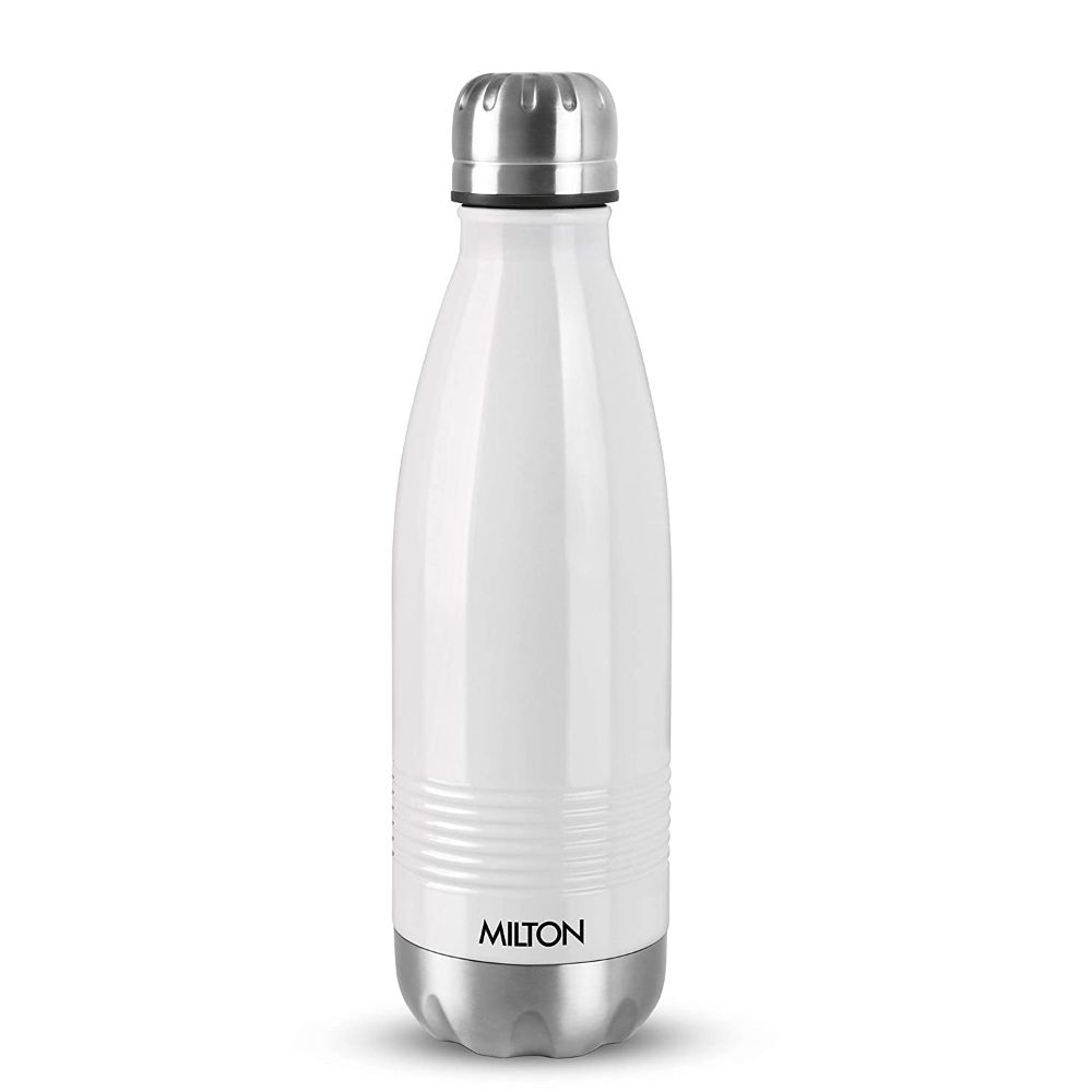 Milton Duo Deluxe-750 Thermosteel Bottle Hot & Cold Vacuum Insulated Water Tea Coffee Flask, 700 ML, White