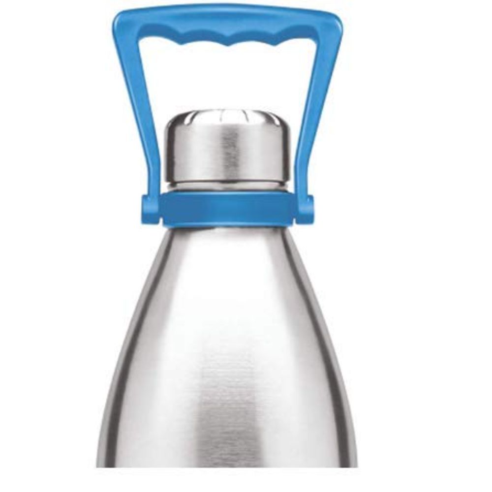 Milton Duo-2200 Thermosteel 24 Hours Hot and Cold Water Bottle with Handle 2020 ML Bottle, Silver