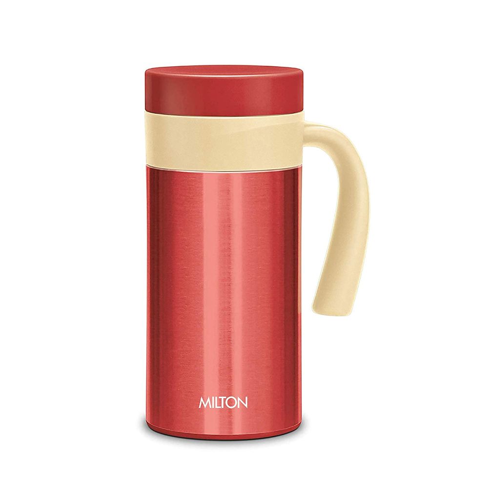Milton Flagon 400 Thermosteel Hot & Cold Tea Coffee Flask 380 ml Red