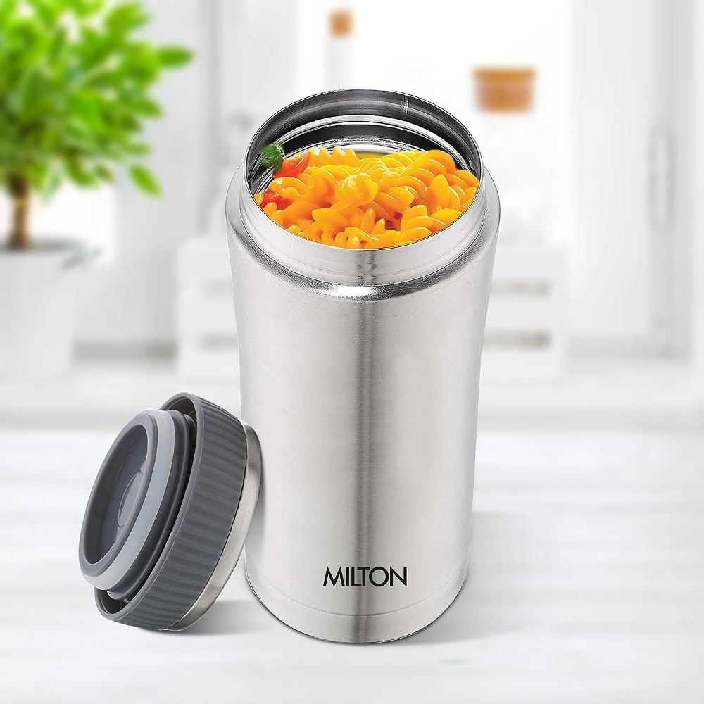 Milton Insulated Steel Bottles Optima Mug 350 ml, Steel Plain