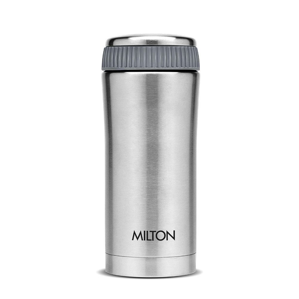 Milton Insulated Steel Bottles Optima Mug 350 ml, Steel Plain