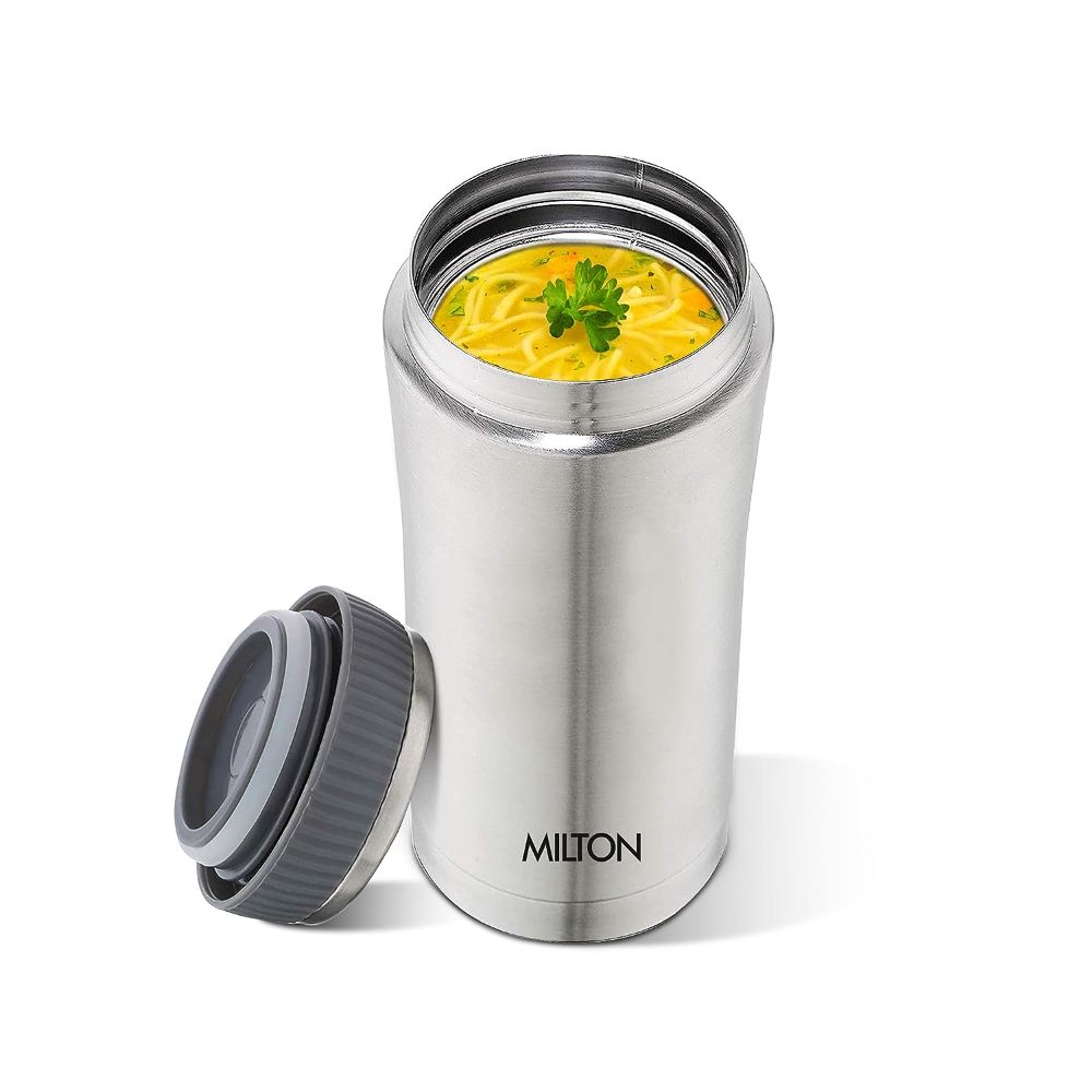 Milton Insulated Steel Bottles Optima Mug 350 ml, Steel Plain