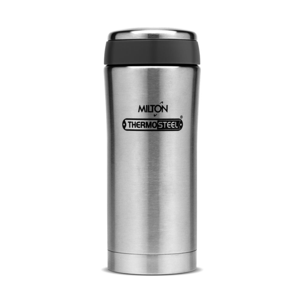 Milton Insulated Steel Bottles Optima Mug 420 ml, Steel Plain