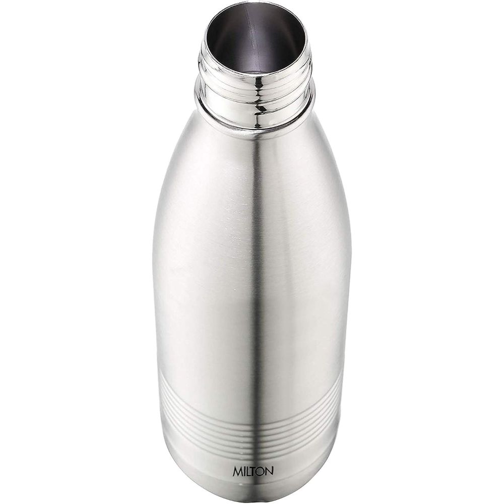 Milton Insulated Steel Bottles Thermosteel Duo 500 ml, Dlx Steel Plain