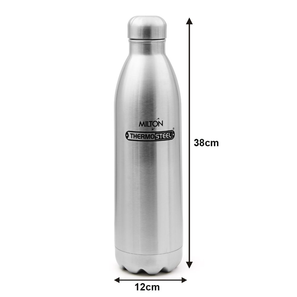 Milton Insulated Steel Bottles Thermosteel Duo 1800 ml,/ 1710 ml, Steel Plain