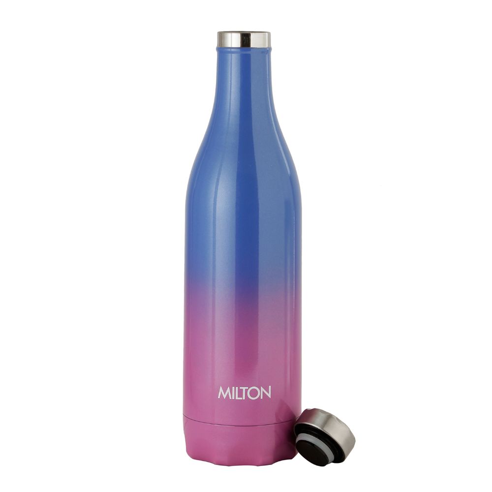 Milton PRUDENT 1100 Thermosteel Hot & Cold Water Bottle 1023 ml, Pink - Blue