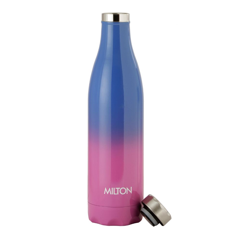 Milton PRUDENT 800 Thermosteel Hot & Cold Water Bottle 820 ml, Pink - Blue