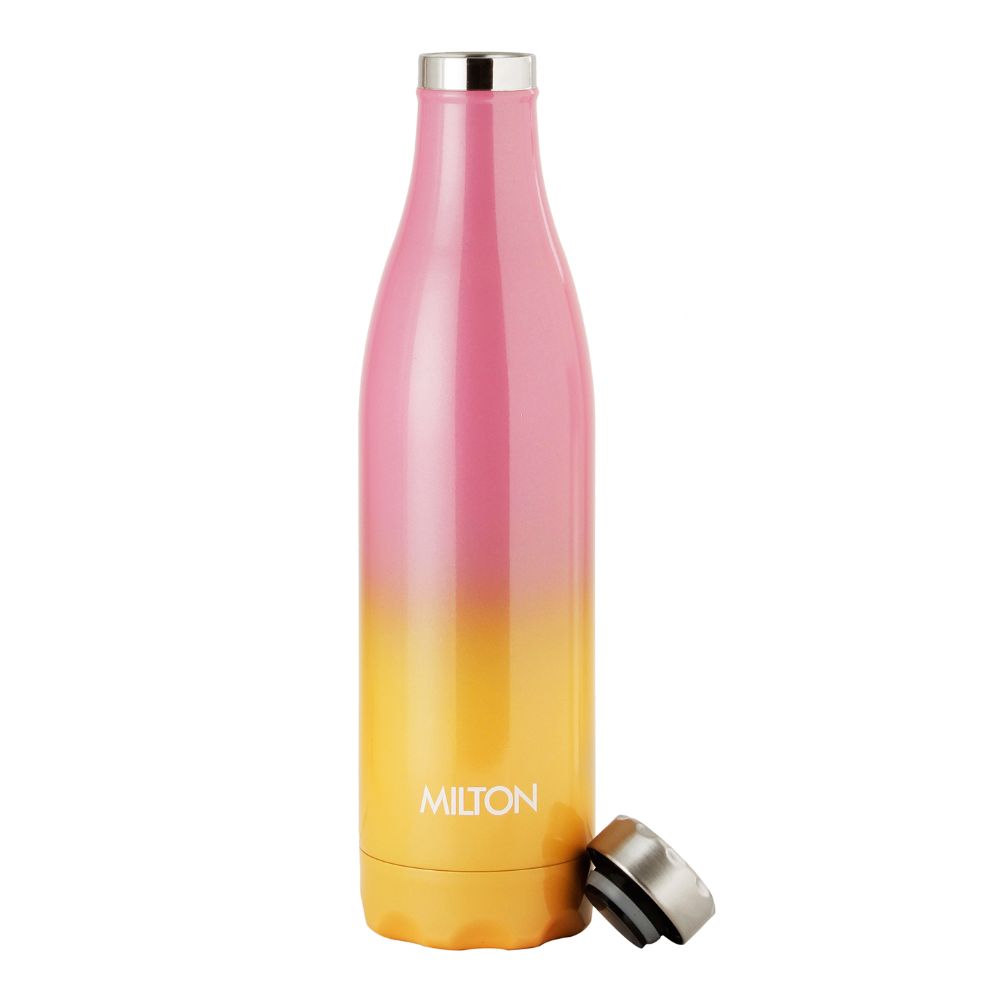 Milton PRUDENT 800 Thermosteel Hot & Cold Water Bottle 820 ml, Pink - Orange