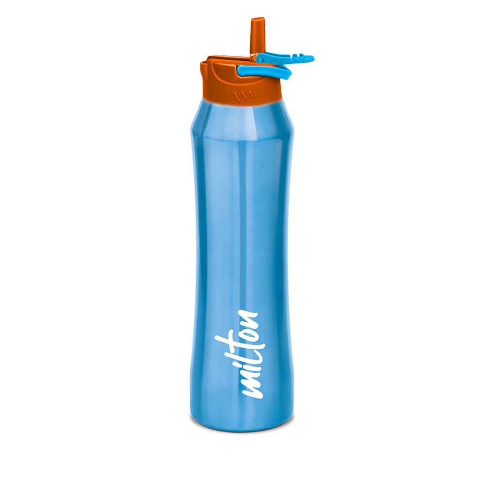Milton Stark-900 Thermosteel Water Bottle Hot & Cold Vacuum Insulated Flask, 800 ML, Blue
