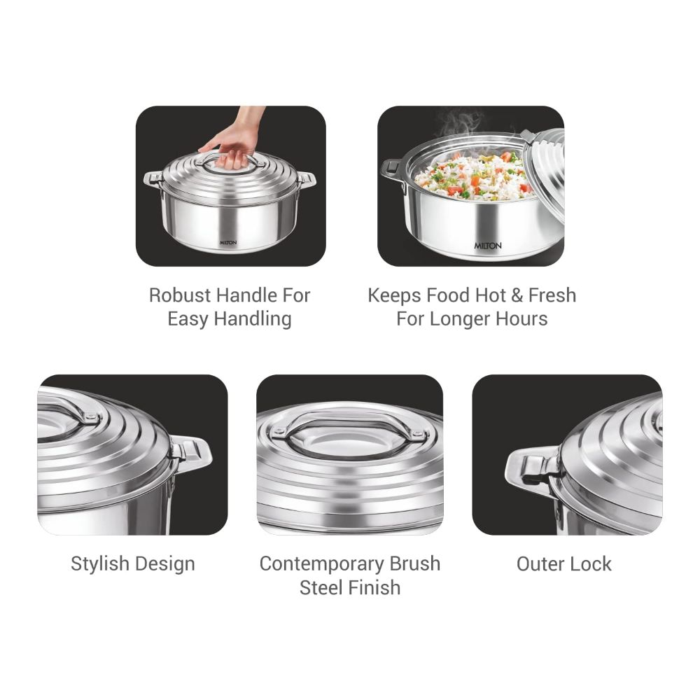 Milton Galaxia Casserole 3500, Silver