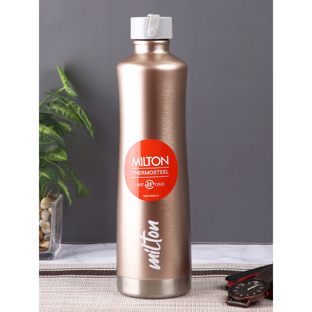 Milton Tiara-600 Thermosteel Water Bottle Hot & Cold Vacuum Insulated Flask, 490 ML, Rose Gold