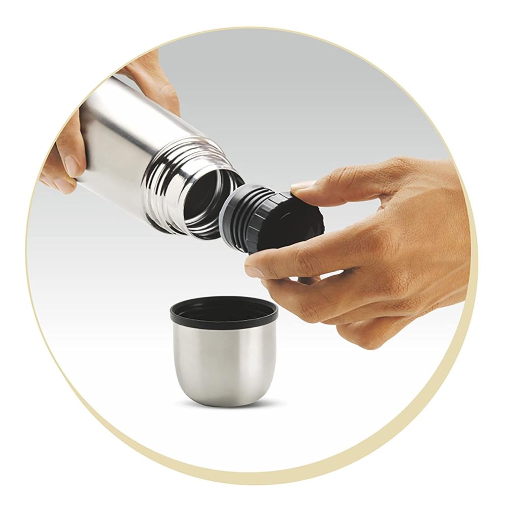 Milton Vacuum Flasks Thermosteel 750 ml, With Plain Lid ml, Steel Plain