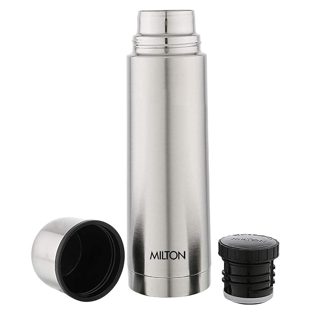 Milton Vacuum Flasks Thermosteel 750 ml, With Plain Lid ml, Steel Plain