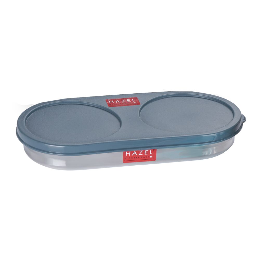 HAZEL Stainless Steel Oval Shape Container Roti box with Airtight Lid | Chapati Container for Tiffin Box & Kitchen | Chapati, Roti & Puri Dabba