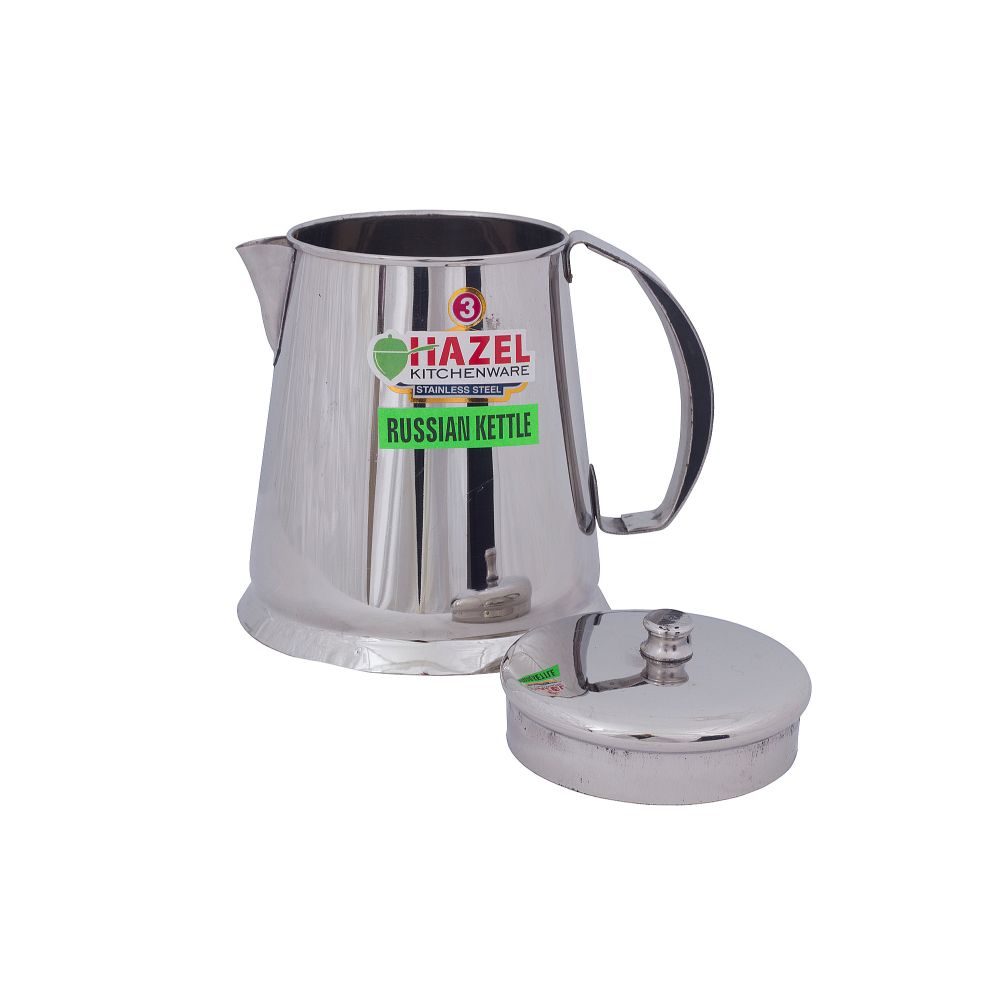 HAZEL Restaurant Stainless Steel Tea Pot Water Kettle Pitcher Coffee Pot with Handle (1050 ml), Silver