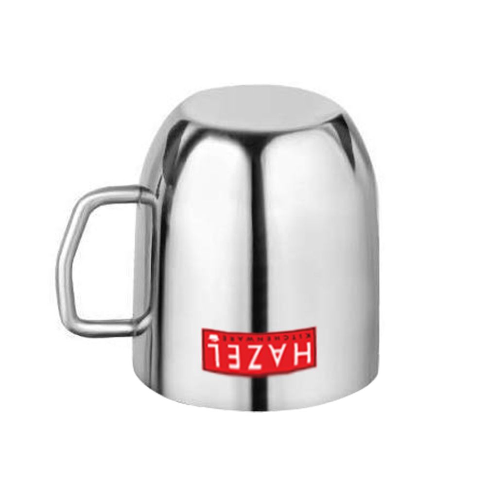 HAZEL Stainless Steel Green Tea Coffee Big Cute Plain Mug, 1 Pc, 300 ml