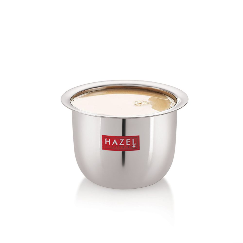 HAZEL Stainless Steel Tea Glasses Mini Traditional Design Coffee Milk Serving Glass Patra Pela, 9 cm, 100 ML, Silver
