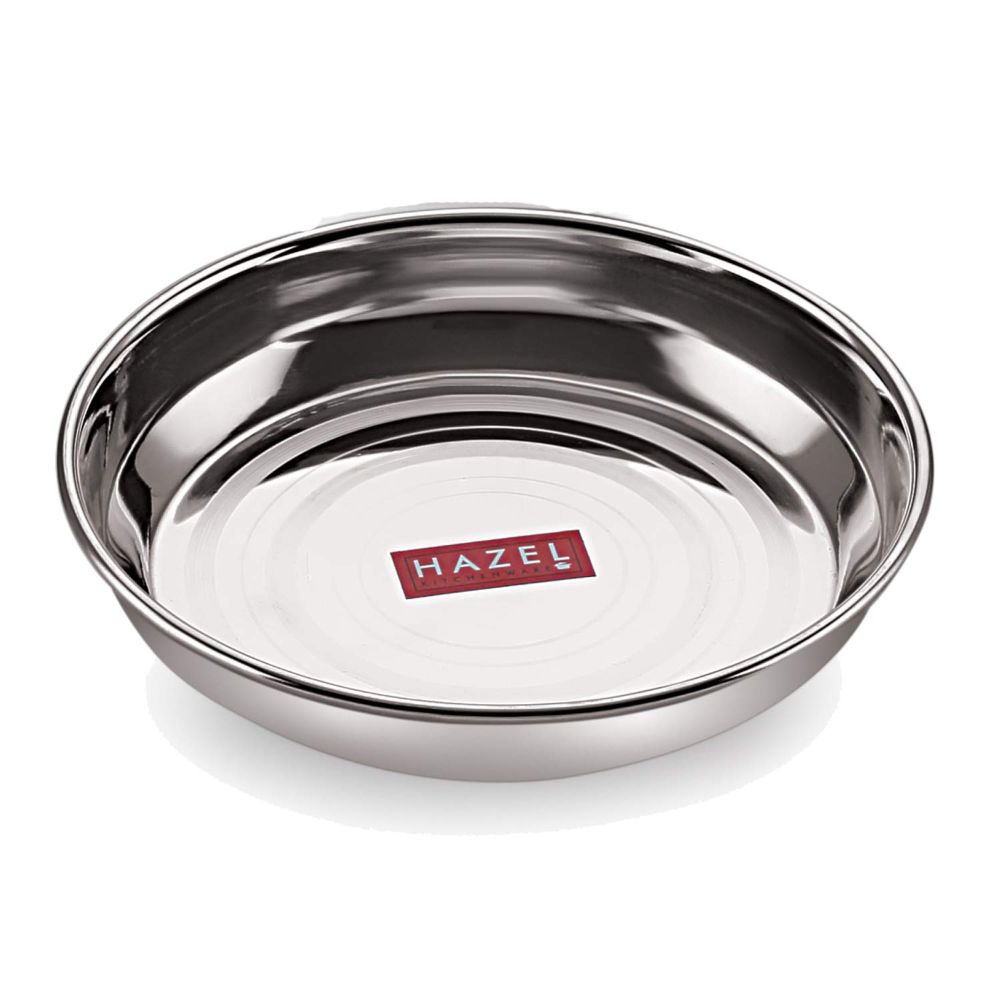 HAZEL Stainless Steel Dishes for Serving | Quarter Serving Dishes with mirror Finish Set of 6