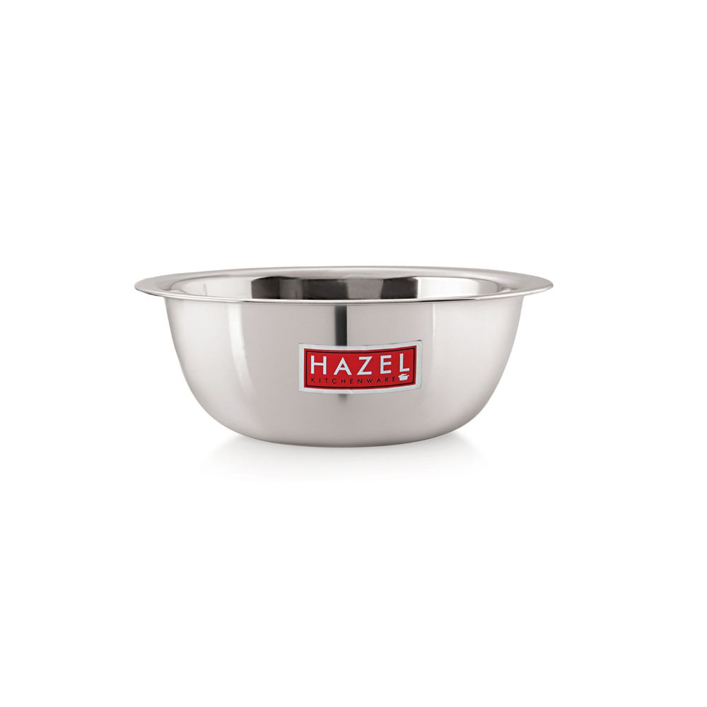 HAZEL Stainless Steel Serving Bow | Snacks Serving And Mixing Bowl Set | Kitchen Accessories Items, 550 ML