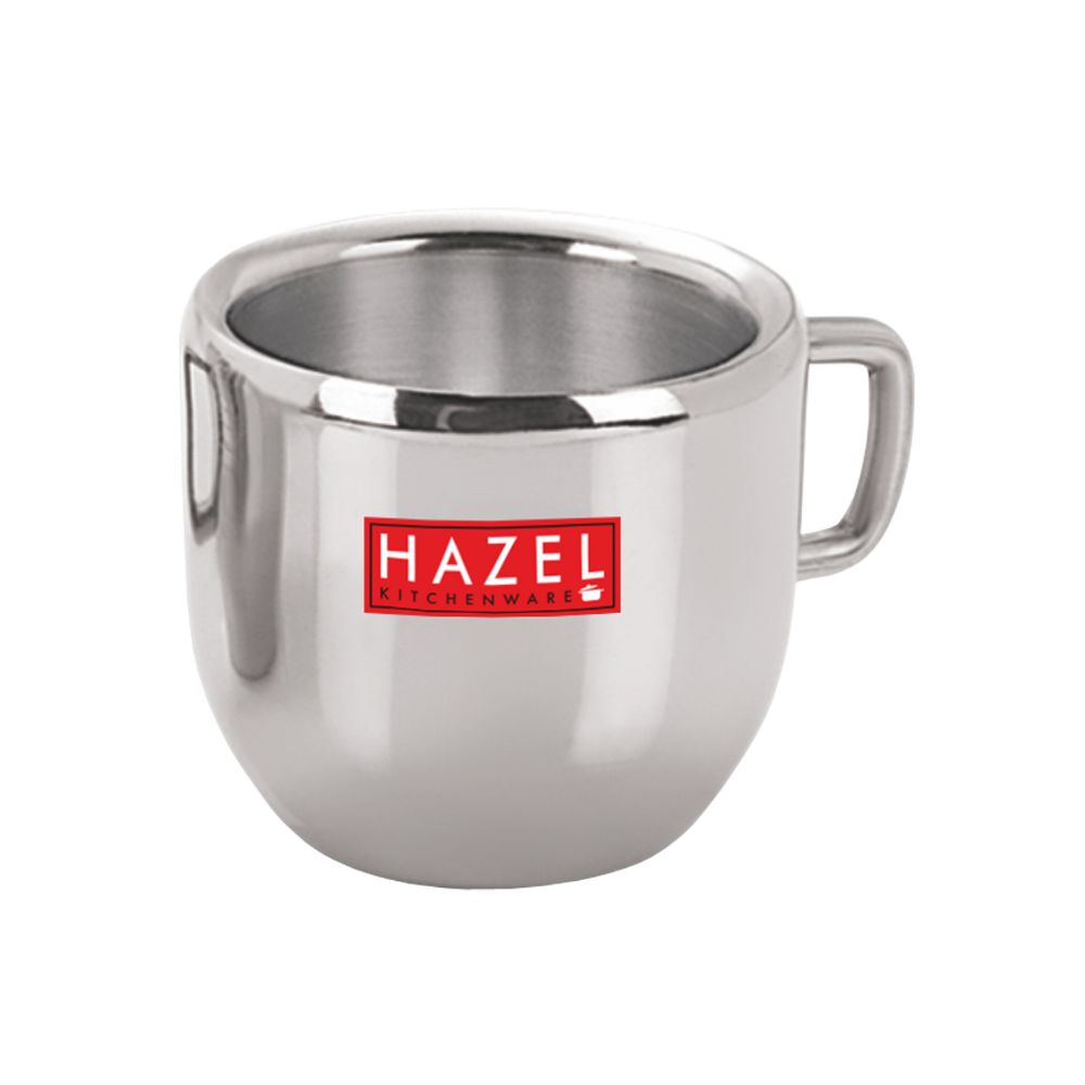 HAZEL Stainless Steel Tea Cup for Kitchen | Metal Pyala for tea