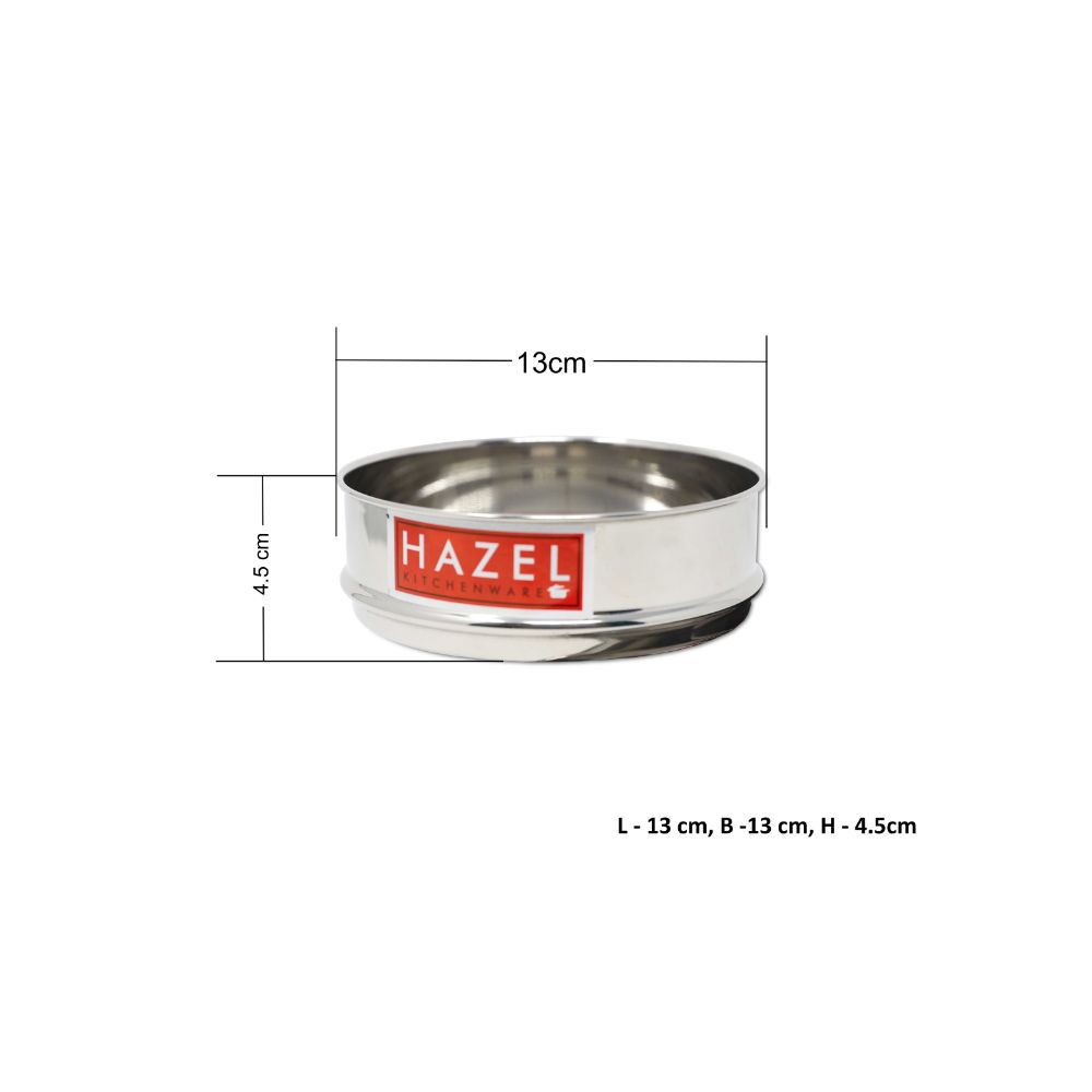 HAZEL Stainless Steel Cooker Dabba | Round Flat Dabba for Cooker set of 2