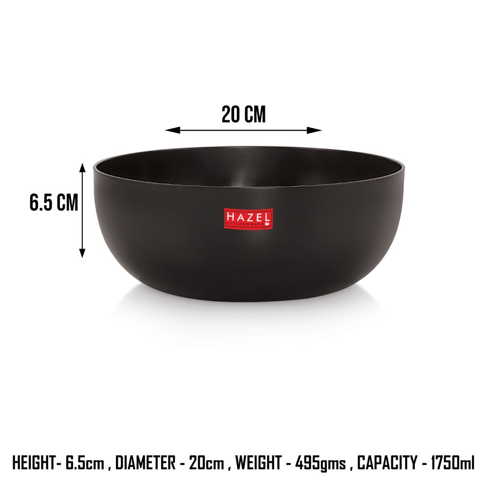 HAZEL Hard Anodized Kadhai Without Handle I Aluminium Cookware with 3 mm Thickness I Non-Toxic & Non-Staining I Used for Gas Stove & Induction I Ideal for Daily Use